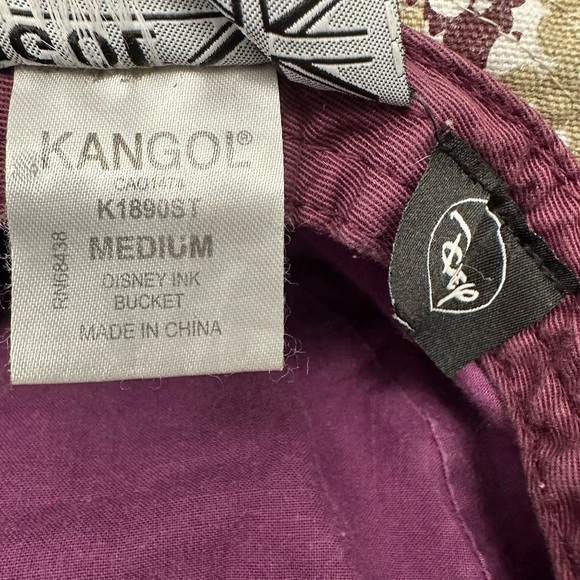 Kangol Born British Disney Ink Bucket Hat Tan Brown and White size medium - Picture 4 of 4